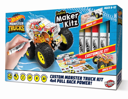 Hot Wheels Monster Truck set with markers for children BTHW-M04Y