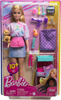 Barbie doll Malibu Stylist with a dog MATTEL HNK95