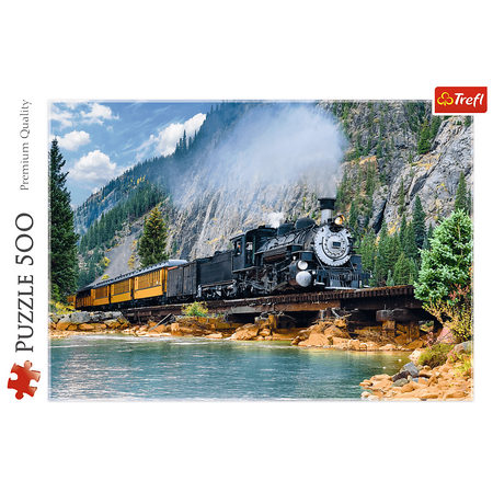 Puzzle 500 pieces Mountain Train 37379