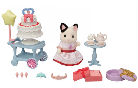 SYLVANIAN set Fête d'anniversaire + figurine 05646