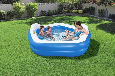 Piscine SPA gonflable BESTWAY 213x207x69 cm B54153 - Détente dans votre jardin