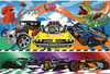 Trefl Puzzle 100 Speeding Hot Wheels Cars 16466