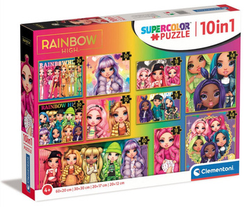 Clementoni Puzzle 10 en 1 Rainbow High 20273