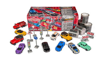 Majorette Playtape méga coffret de 10 voitures 205-8198