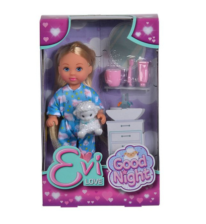 Evi doll goes to sleep with a sheep 573-3406