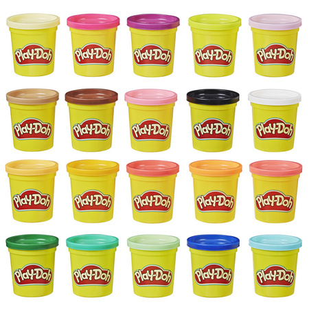 Play-Doh Pâte à modeler Super Colors, paquet de 20 tubes A7924