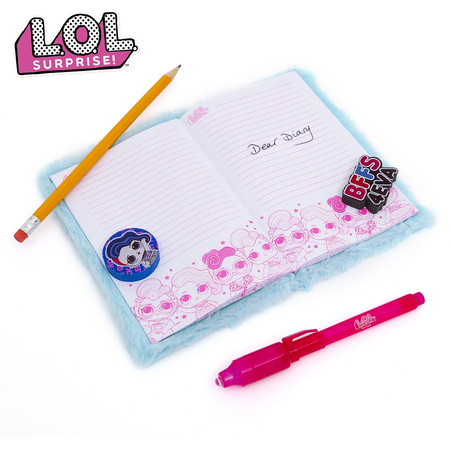 Plush mini diary with a pen for children 42-0063