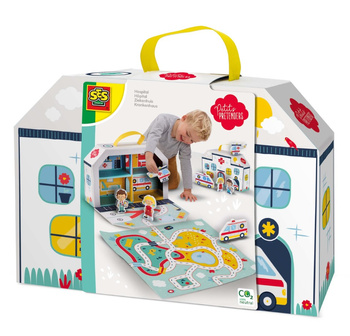 SES Creative Fun in Hospital suitcase + mat for cars 18012