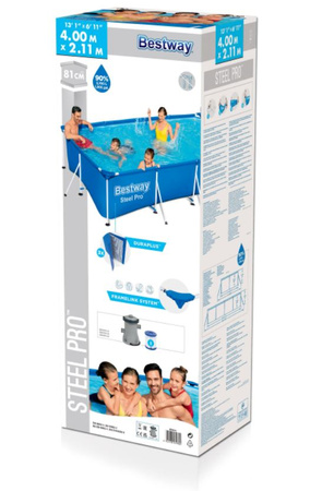 Piscine Bestway avec cadre 400x211x81cm B56424 49704