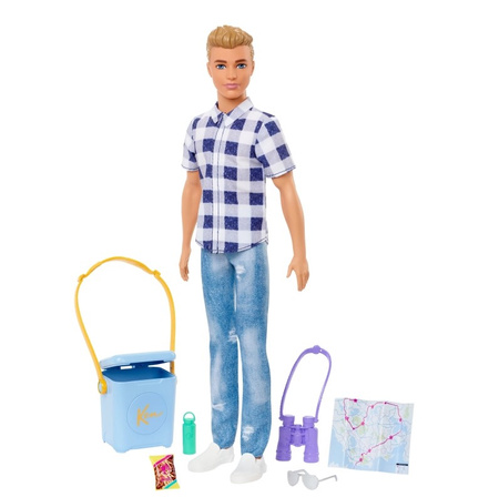 Poupée Barbie Camping Ken avec accessoires HHR66