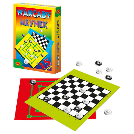 Checkers / Mill - Set of 15 board games 00771