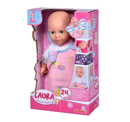 Poupée bébé Laura avec mélodie 30cm 514-0199