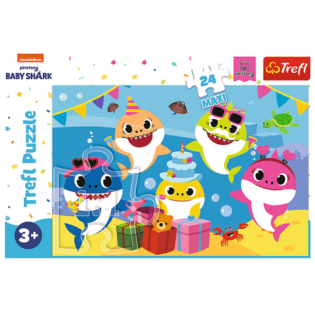 Puzzle MAXI Cheerful Baby Shark 24 14337