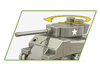 COBI HC WWII tank M4A3 Sherman 103kl 3089 - model for assembly