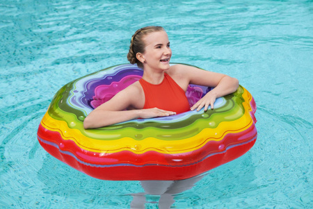 BESTWAY Rainbow inflatable ring 115cm B36163