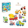 CZUCZU Progressive Puzzle Vehicles on Construction Site for Children 2+ 91842