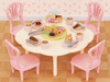 SYLVANIAN table, chairs and lots of sweets 05742