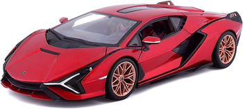 Bburago Lamborghini Sian FKP37 Rouge 1:24 Modèle de voiture 21099