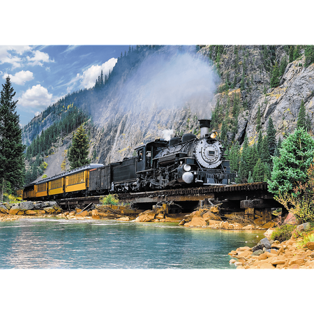 Puzzle 500 pieces Mountain Train 37379