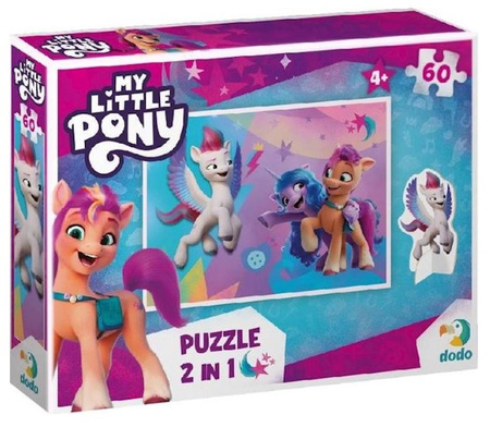 MAKSIK Puzzle 60 pieces Mon Petit Poney avec figurine DOB5826 05826