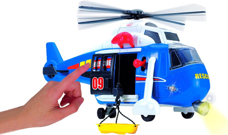 Dickie blue helicopter with light and sound functions 330-8356