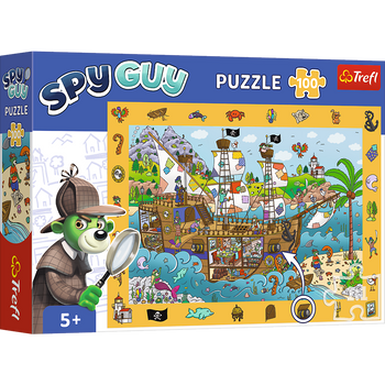 Trefl Puzzle 100 pièces - SpyGuy Followers - Bateau Pirate 15594