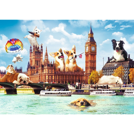 Puzzle 1000 Funny Cities Dogs in London 10596