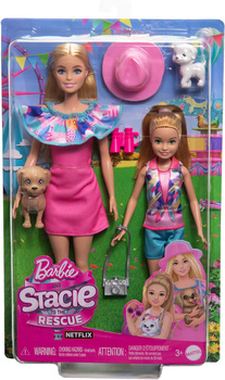 MATTEL Barbie 2 dolls on a trip with accessories HRM09