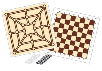 KUKURYKU Board Game Checkers & Grinder 62714