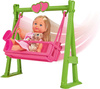 Evi with an animal on a swing toy for children 573-3443