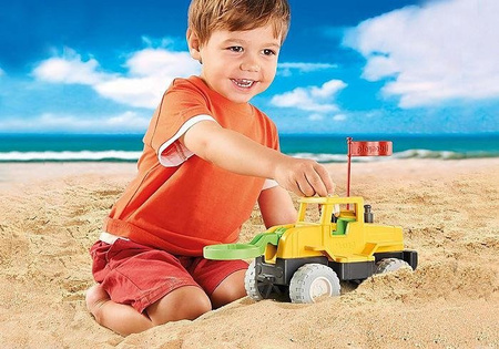 PLAYMOBIL Voiture avec perceuse à sable pour enfants 70064