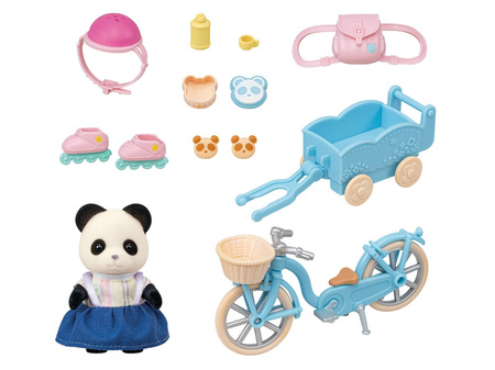 SYLVANIAN Panda Bear Bike Trip 05652