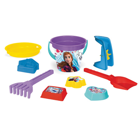 Frozen 9-piece sand play set with print. 77935 79358