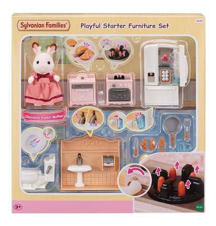 Ensemble complet d'appareils électroménagers Sylvanian Families 05449