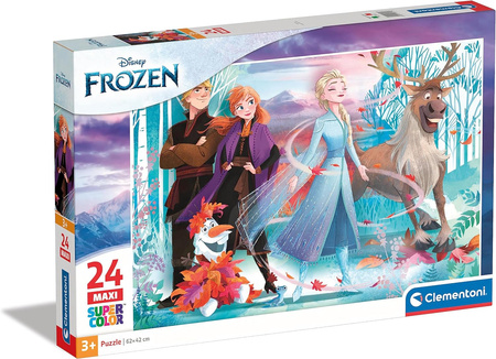 Clementoni Puzzle 24 Maxi La Reine des Neiges 2 Super Color 28513