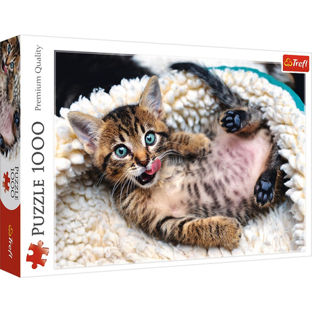 Puzzle 1000 pieces Cheerful kitten 10448