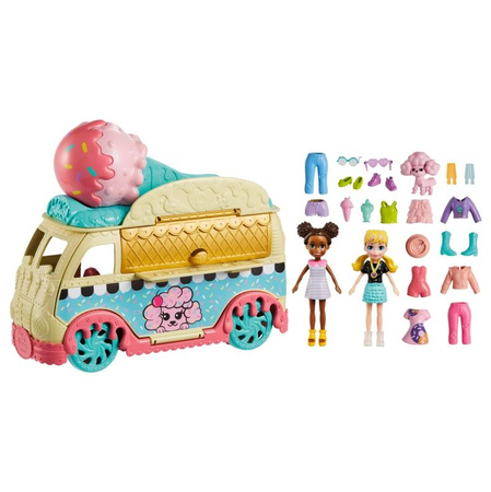 Polly Pocket ice cream shop bus HHX77