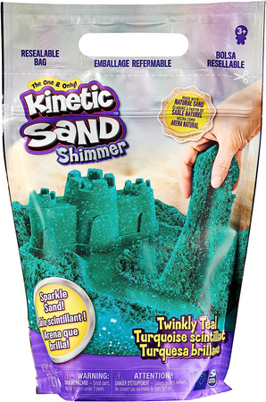 Kinetic Sand sable turquoise avec paillettes 6060801