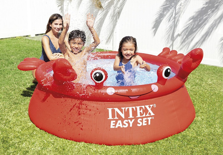 Piscine pour enfants Intex Easy Set Krab 26100 - piscine de jardin pour enfants