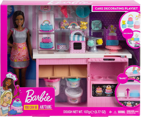 Coffret Barbie Atelier de Pâtisserie + poupée GFP59