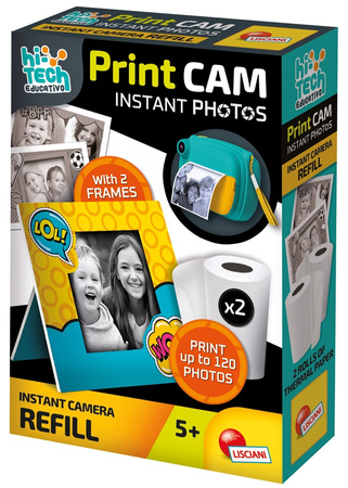 DANTE Lisciani Print Cam 2 rouleaux pour photos 101818 - Papier photo