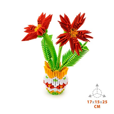 ALEXANDER Ensemble créatif de fleurs d'origami 3D 25538