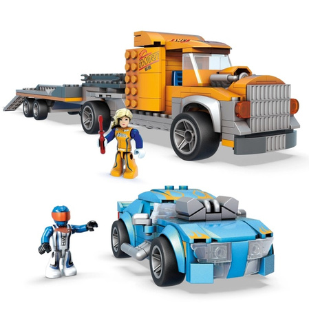 Hot Wheels Mega Construx Twinduction transporteur GYG66