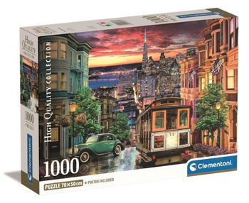 Clementoni puzzle 1000 pièces Compact San Francisco 39776