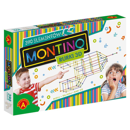 Montino 3D construction tubes 390 elements 22803