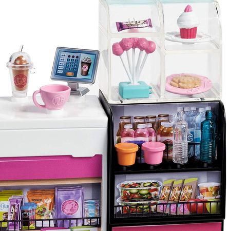 Barbie Café Set + Poupée GMW03 - Jouets pour enfants