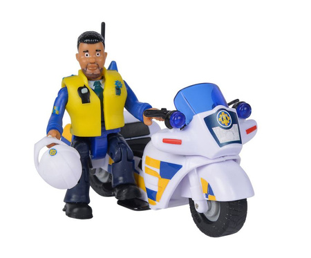 Fireman Sam Police Motorcycle with Figure 925-1092