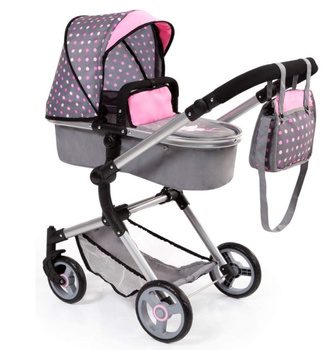 Combi stroller, deep gray and pink stroller 18466