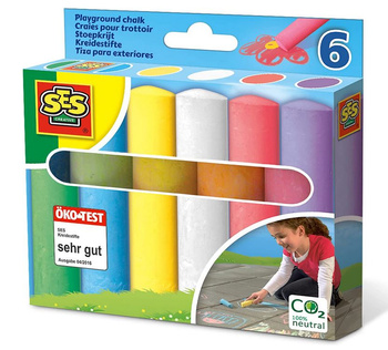 Sidewalk chalk for children 6 pcs 02206