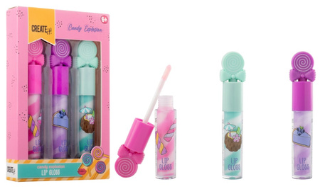 CRÉEZ-LE ! Candy lip gloss set 3 pack 84809 - cosmétiques pour enfants